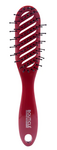 BL Расческа профессиональная продувная для укладки феном, бордовая Tunnel Hair Brush