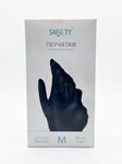 Перчатки виниловые н/о черные SAF&TY 4,5гр (M-100шт/уп)