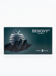 Перчатки нитрил.текстур. на пальцах  Benovy черные 3.5гр (S-100шт/уп)